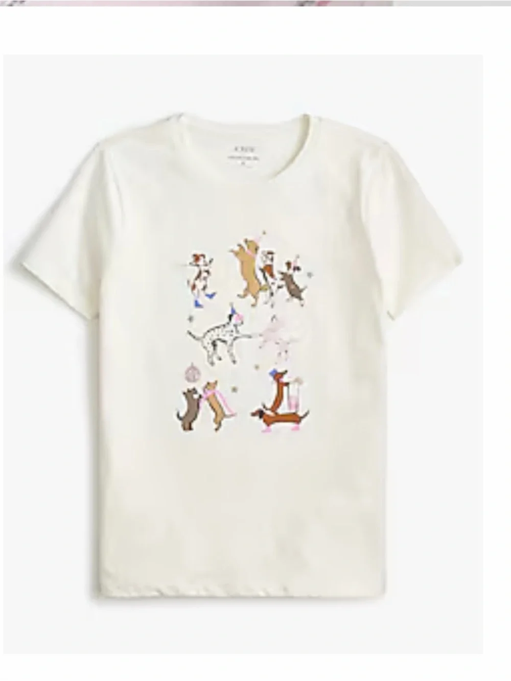 J. Crew Party Dogs Print Size M 💯% Cotton